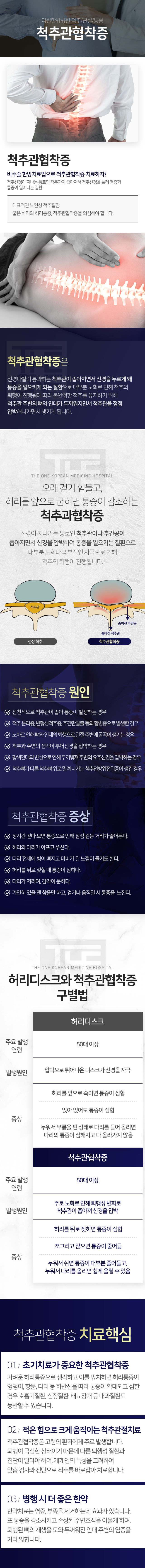 더원한방병원-척추/관절/통증-척추관협착증-오래-걷기-힘들고-허리를-앞으로-굽히면-통증이-감소하는-척추관협착증-신경이-지나가는-통로인-척추관이나-추간공이-좁아지면서-신경을-압박하여-통증을-일으키는-질환으로-대부분-노화나-외부적인-자극으로-인해-척추의-퇴행이-진행됩니다-척추관협착증-치료-핵심-초기-치료가-중요-적은-힘으로-크게-움직이는-척추-관절치료-병행-시-더-좋은-한약