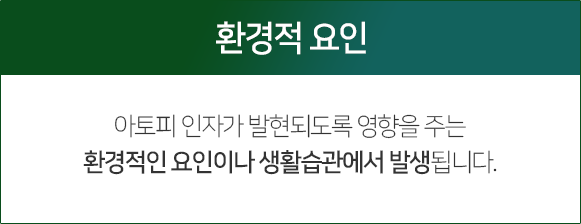 환경적-요인-아토피-인자가-발현되도록-영향을-주는-환경적인-요인이나-생활습관에서-발생됩니다