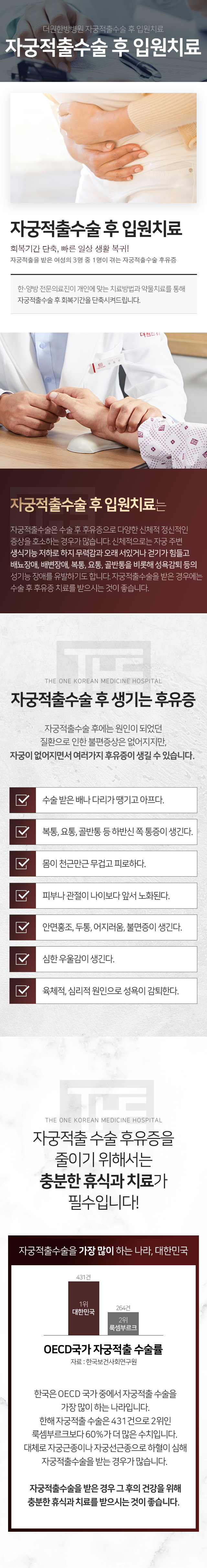 더원한방병원-자궁적출수술-후-입원치료/스포츠손상-스포츠-손상-스포츠-경기-여가-운동으로-발생하는-모든-종류의-손상을-의미합니다-제때-치료하지-않으면-손상-부위에-통증-및-관절-불안성이-지속되어-만성화-단계에-이르게-되고-이로-인해-수술이-필요할-수-있으므로-조기에-치료하는-것이-중요합니다-스포츠-손상의-종류-무릎-손상-반월상-연골판-손상-십자인대손상-연골손상-어깨-손상-건초염-회전근개파열-관절탈구-발목-손상-발목인대파열-발목염좌-팔꿈치-손상-테니스엘보-골프엘보-증상-급성-손상-손상-부위에-심한-통증과-붓기가-생기며-염좌-골절-탈구-등이-원인이-됩니다-대부분-충분한-휴식을-취하면-회복이-됩니다-만성-손상-활동-시에-손상된-부위에-통증이-심하며-충분한-휴식을-취해도-지속적인-불편감이-느껴진다면-전문의와-상담하는-것을-권유합니다